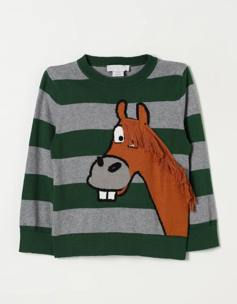 Kids Horse Appliqu Sweater
