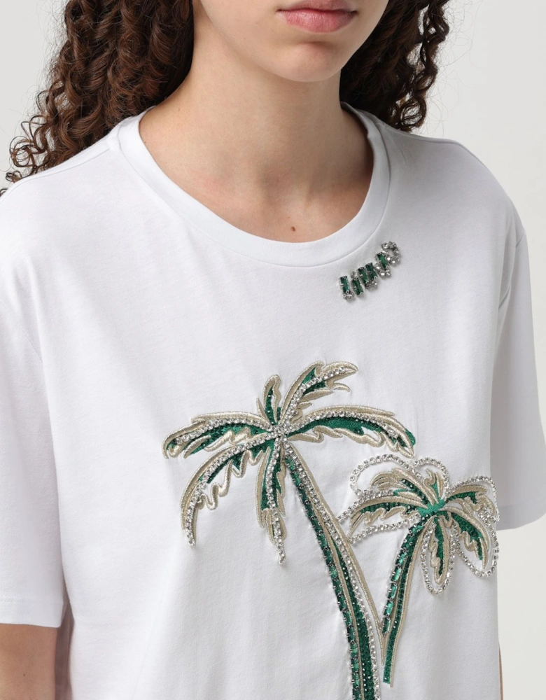 Palm Tree Embellished TShirt