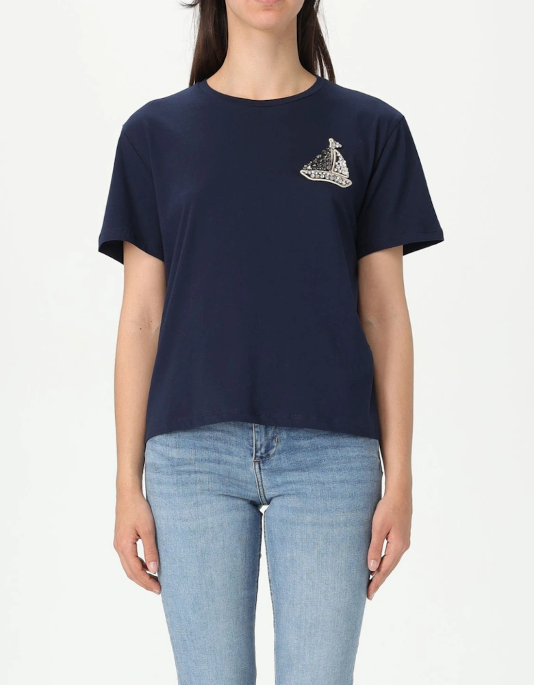 Palm Tree Embellished TShirt