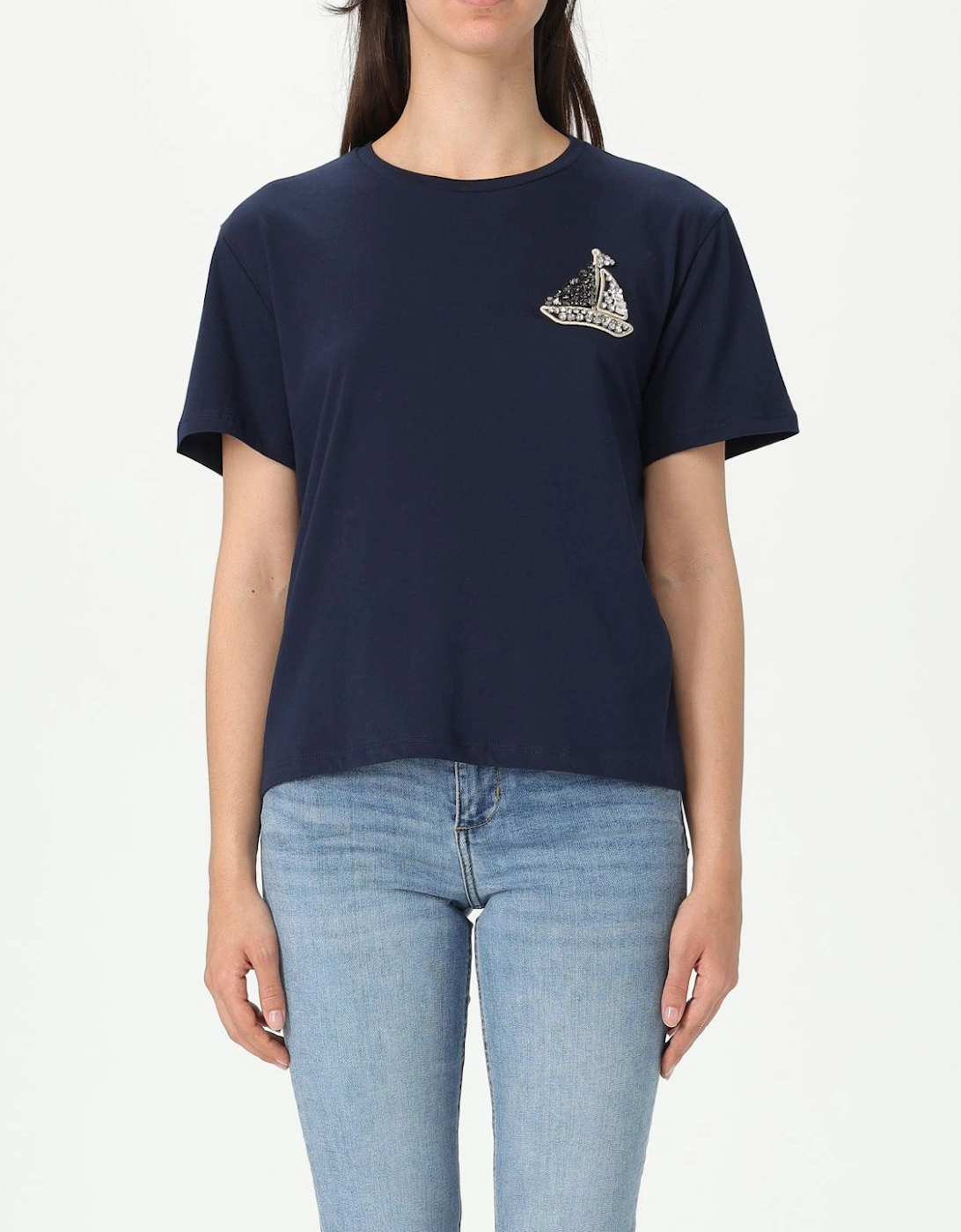 Palm Tree Embellished TShirt