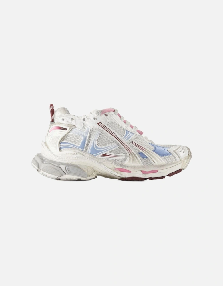 Runner Gradient Sneakers - Synthetic Material Lace-Up Round Toe