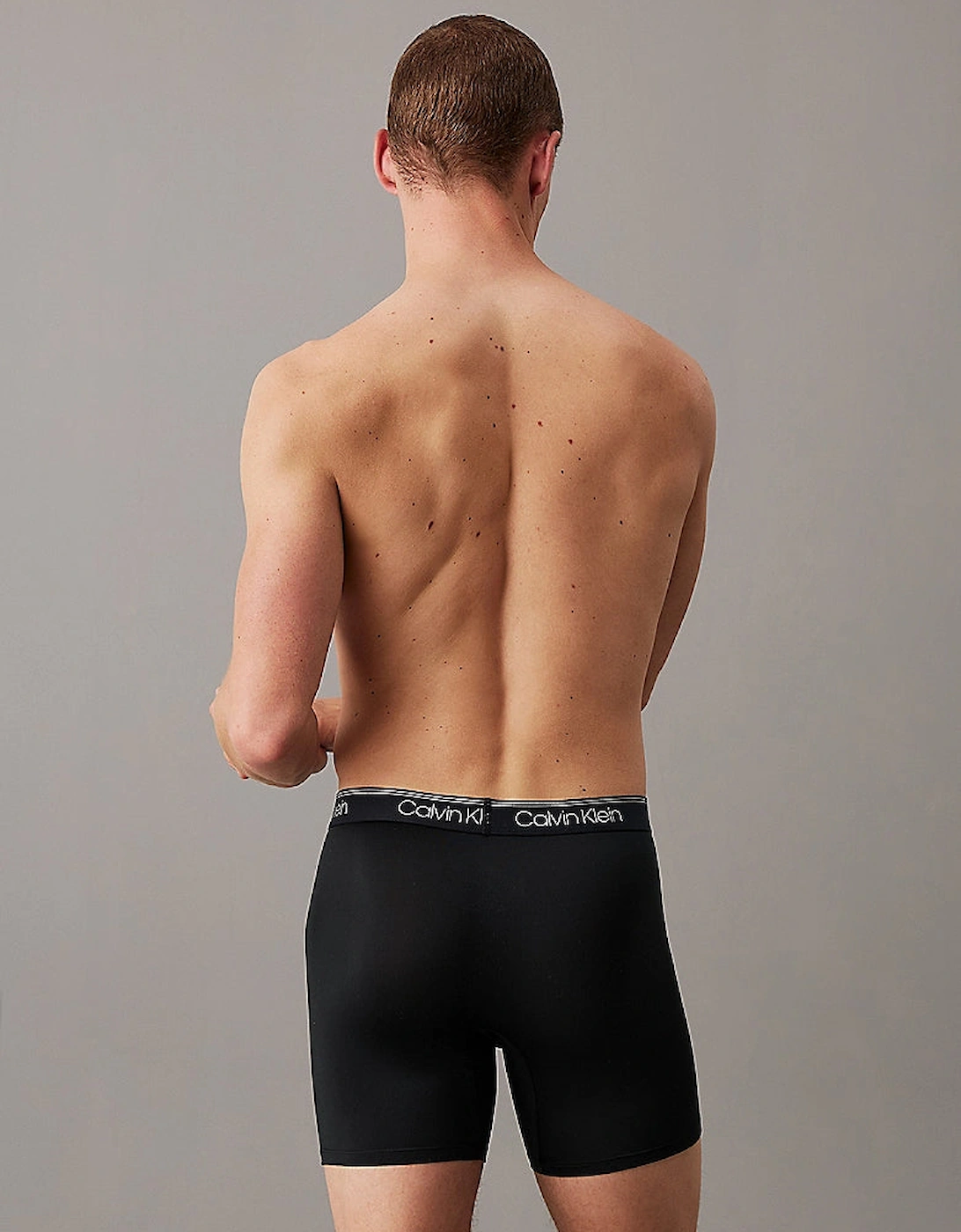 3 Pack Mens Micro Stretch Boxer Briefs Black