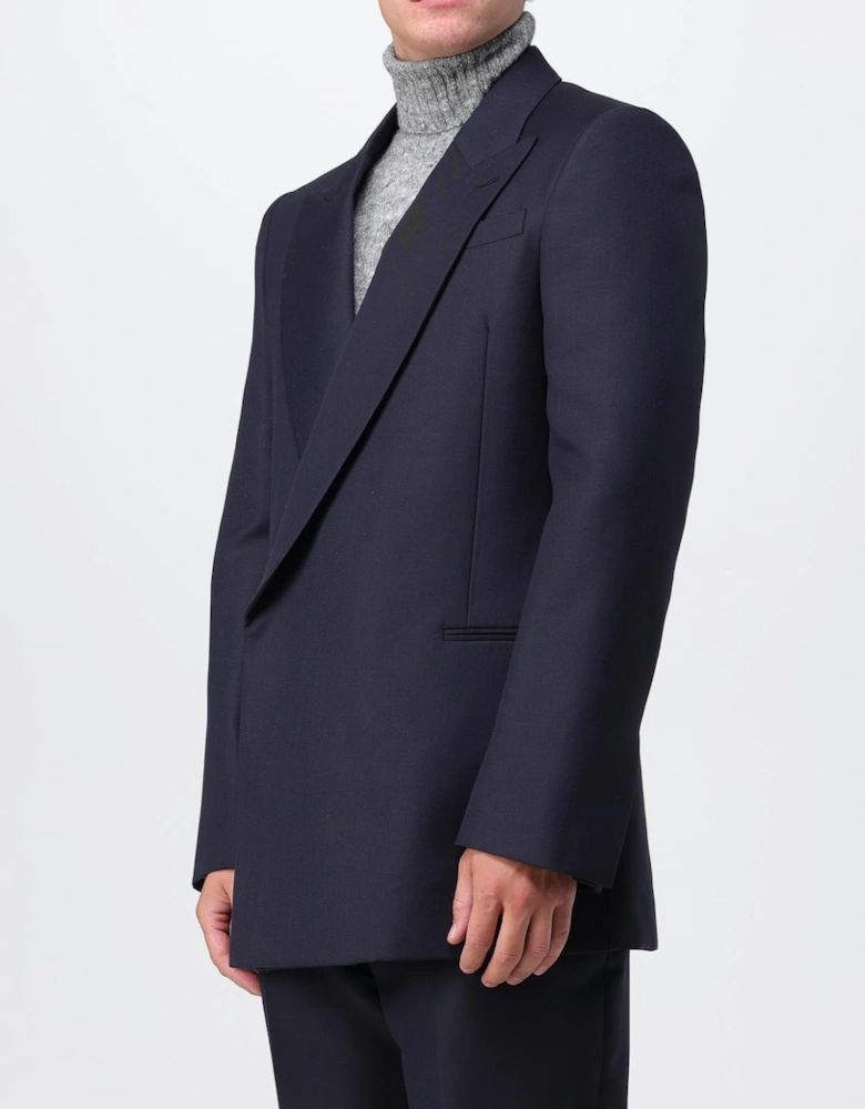 DoubleBreasted Notch Lapel Suit Jacket