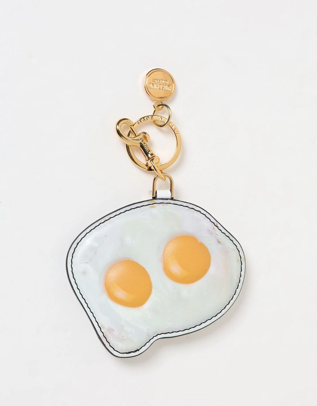 Fried Egg Leather Keychain, 3 of 2