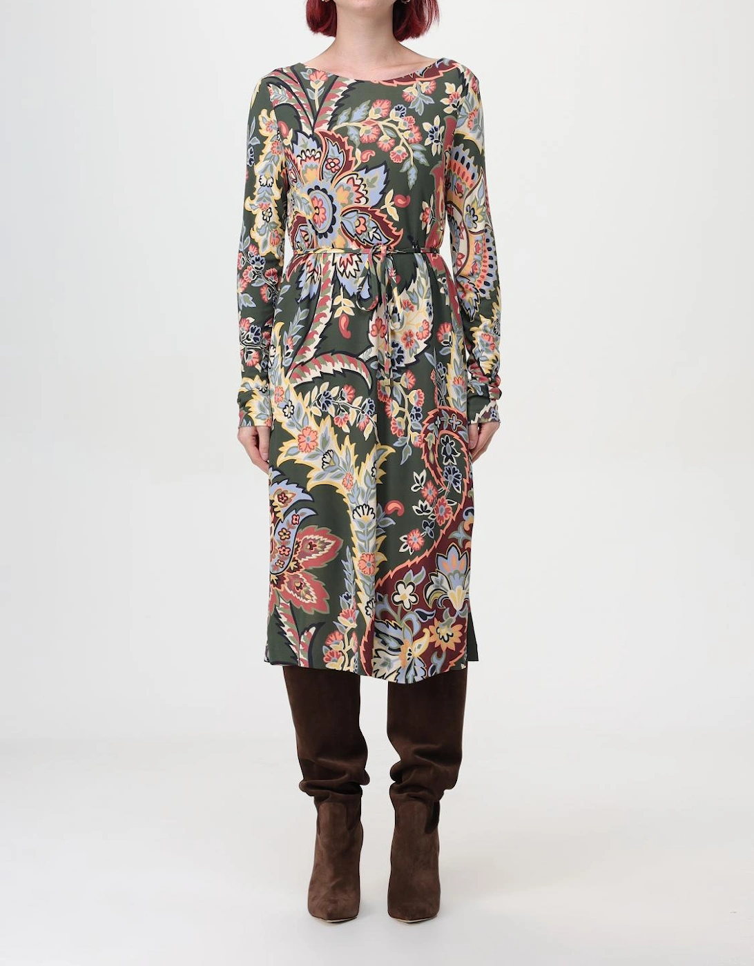 Paisley Print Midi Dress, 5 of 4
