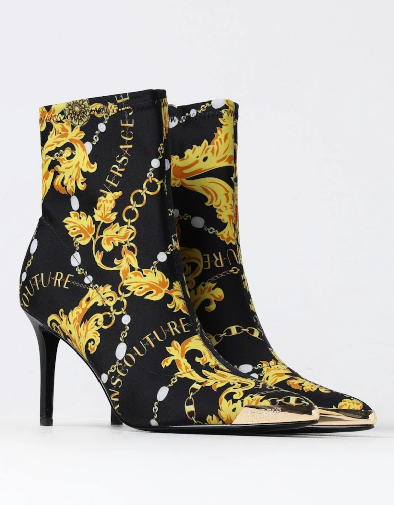 Baroque Print Ankle Boots