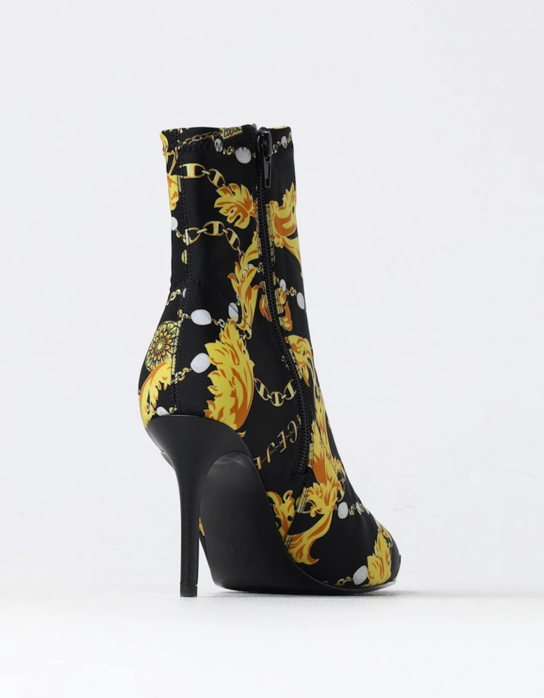 Baroque Print Ankle Boots