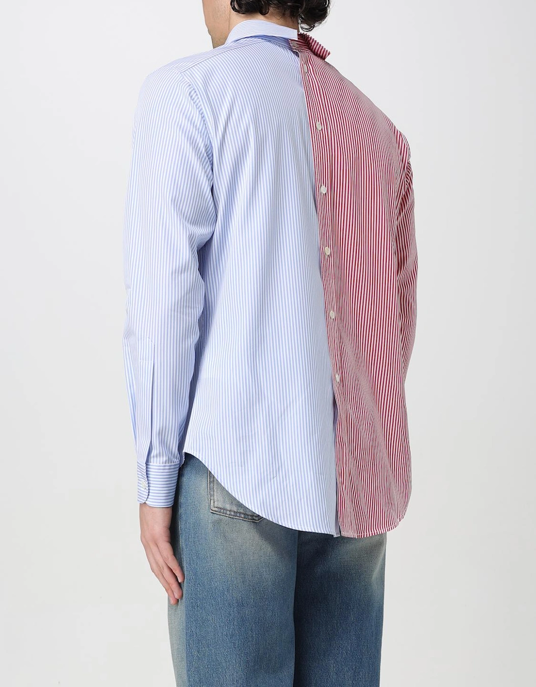 TwoTone Striped Long Sleeve Shirt