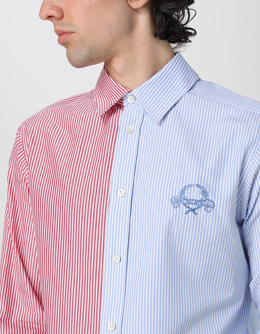 TwoTone Striped Long Sleeve Shirt