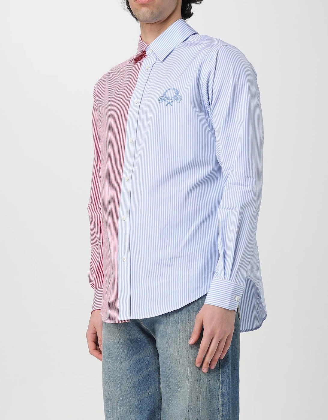 TwoTone Striped Long Sleeve Shirt
