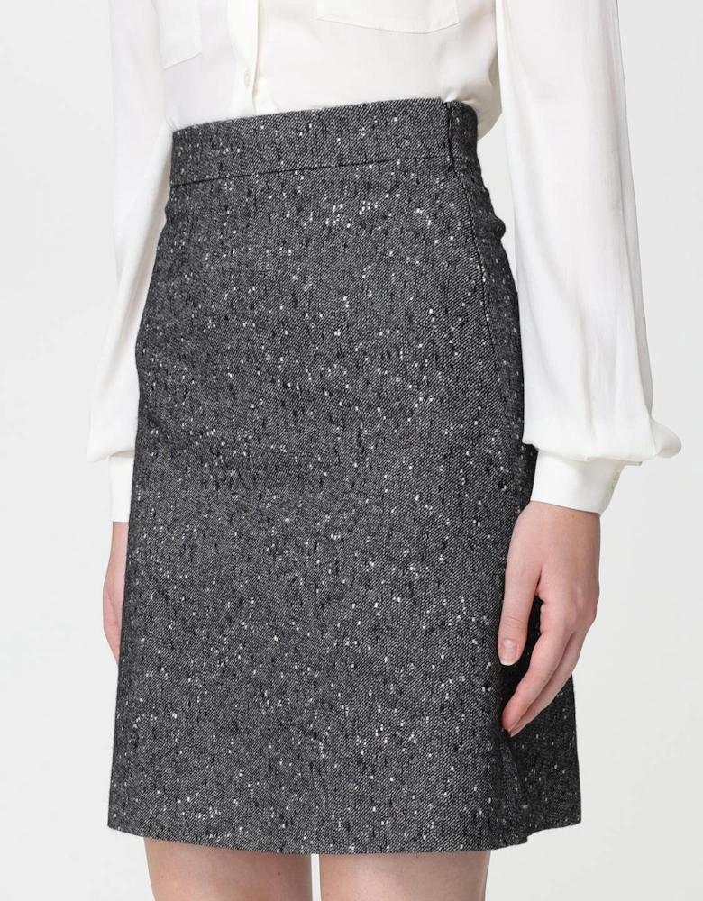 Sequin Tweed Mini Skirt