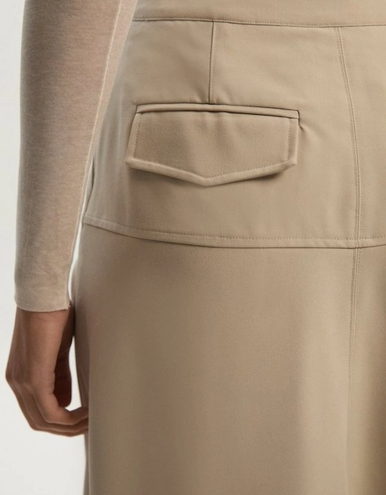 Viscose Blend Tailored Full skirt