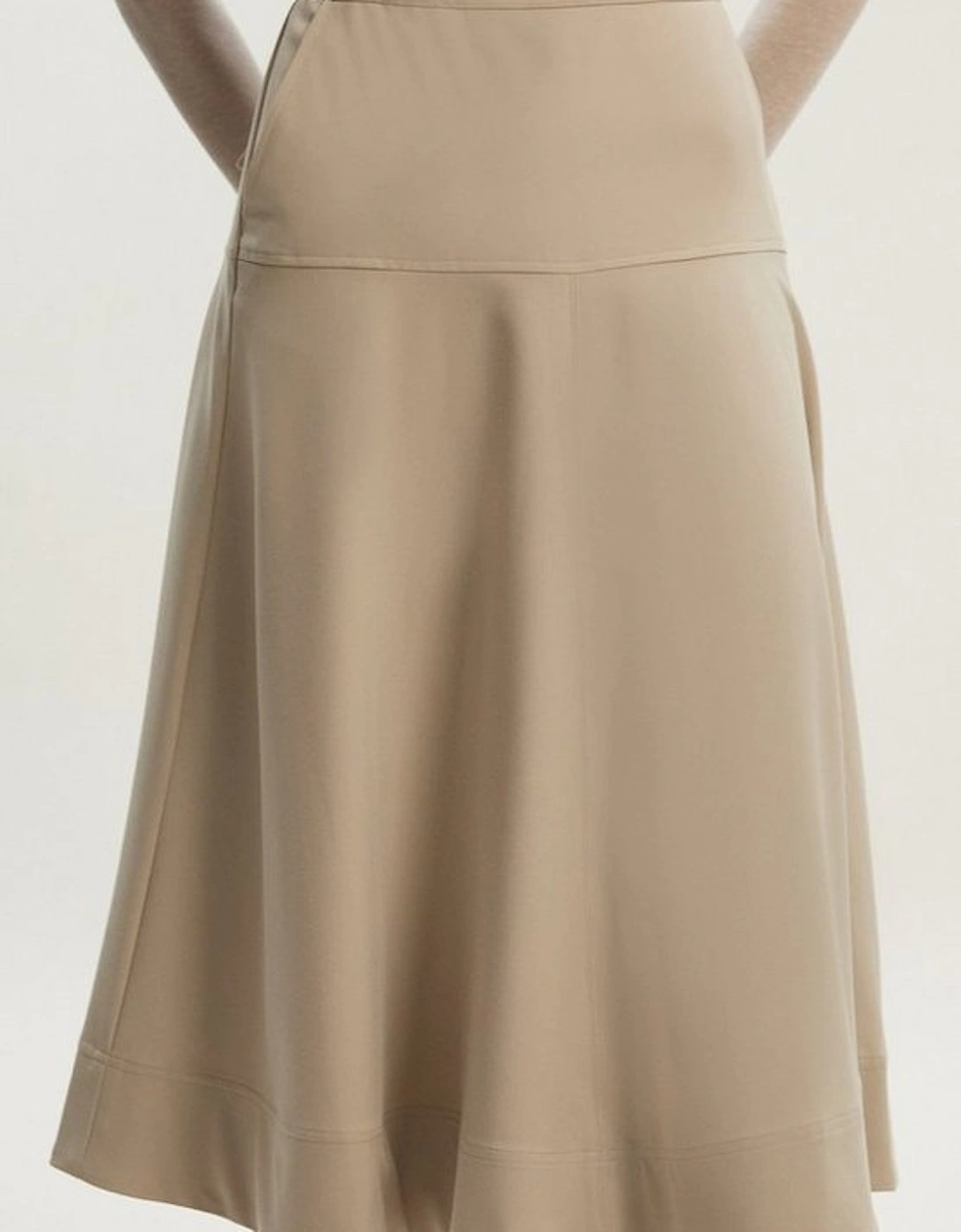 Viscose Blend Tailored Full skirt