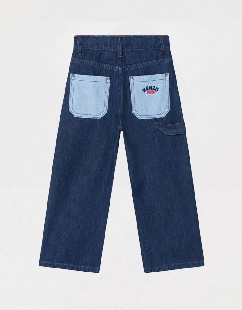 Kids TwoTone Denim Jeans