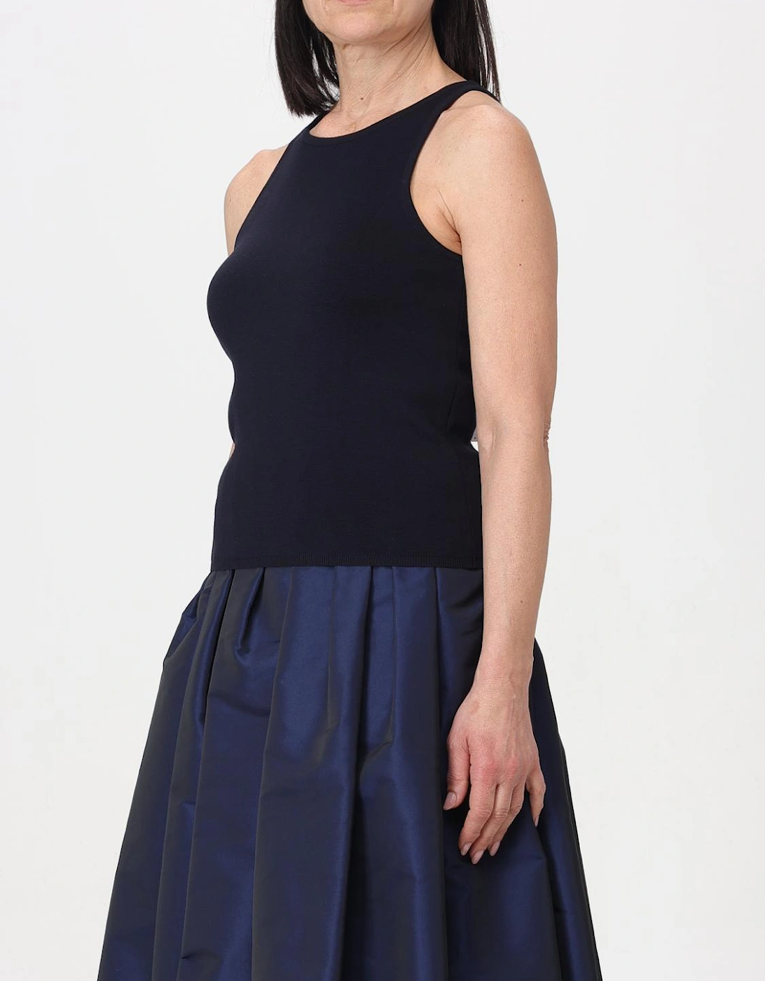 Ribbed Knit Sleeveless Top