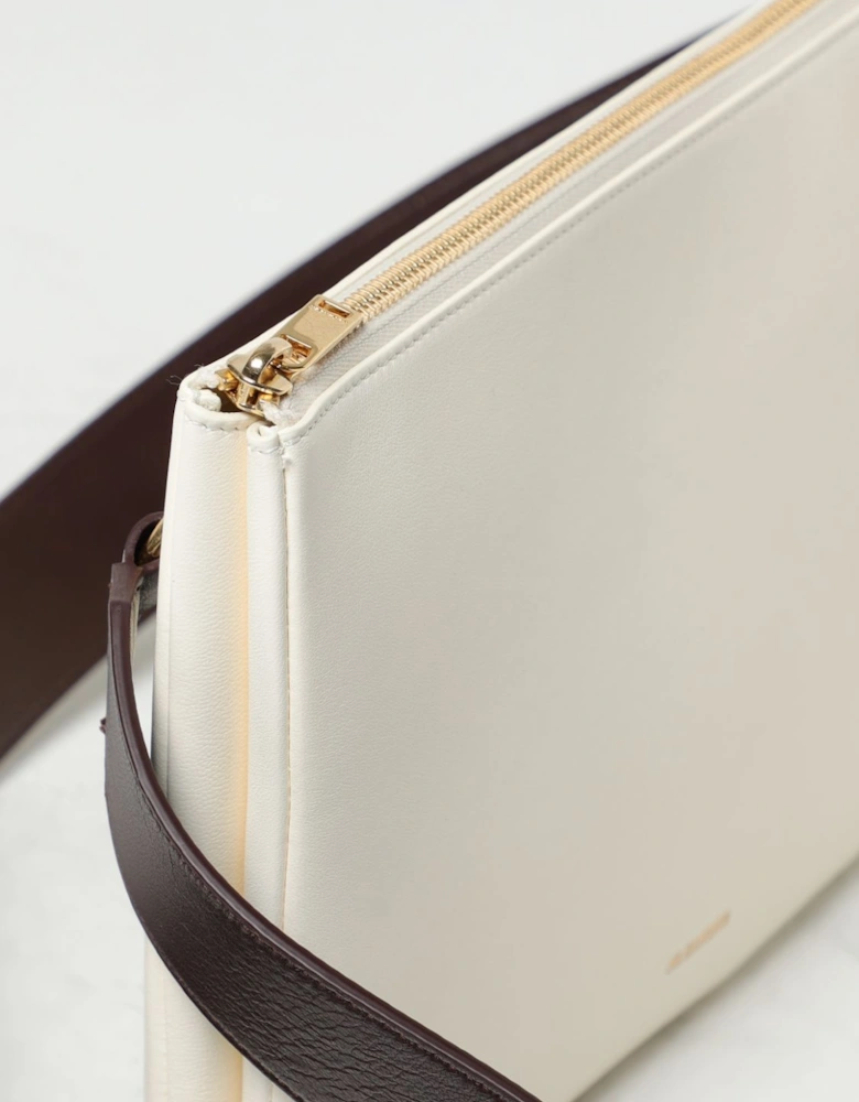ZipClosure Leather Crossbody Bag