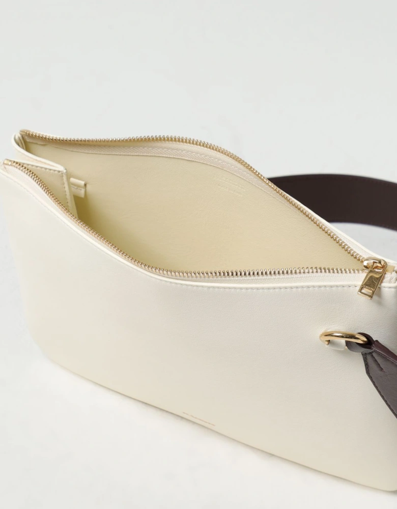 ZipClosure Leather Crossbody Bag