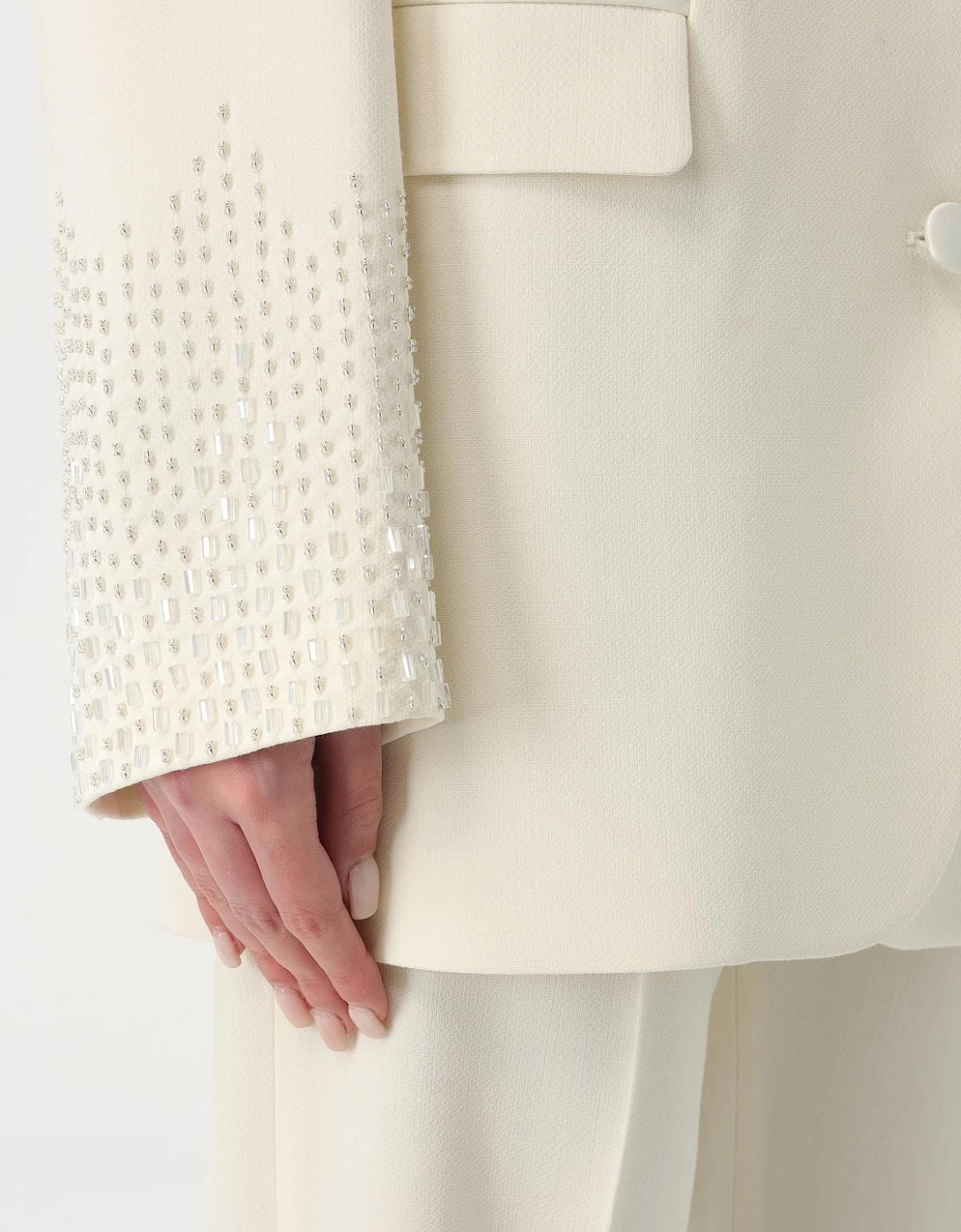 Beaded Cuff Blazer