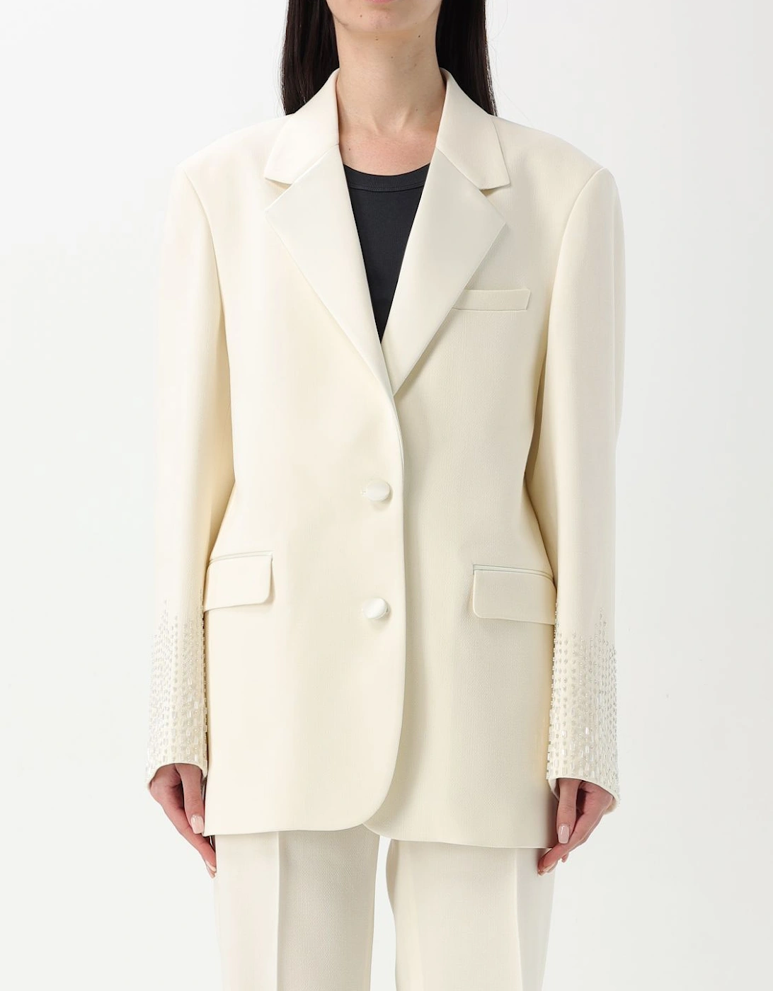 Beaded Cuff Blazer