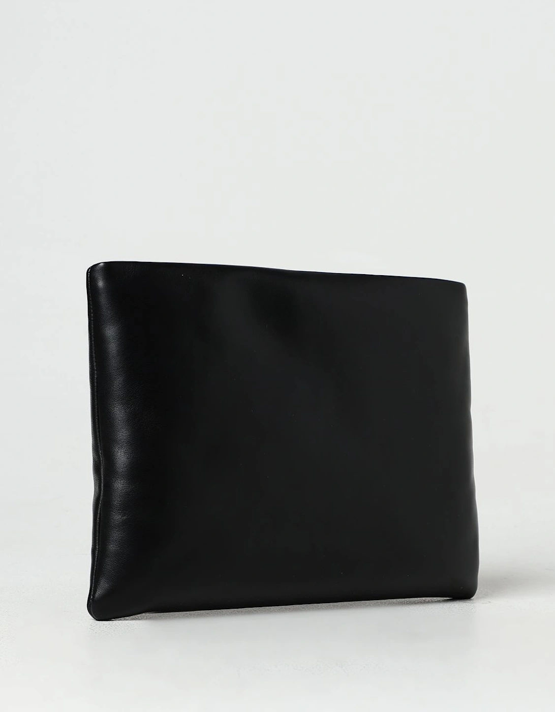 Embossed Logo Leather Pouch