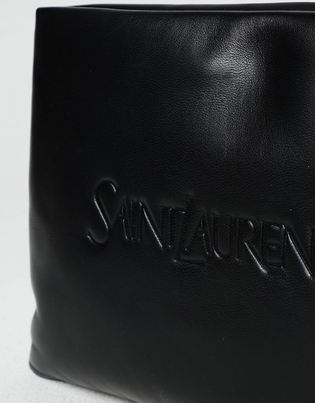 Embossed Logo Leather Pouch