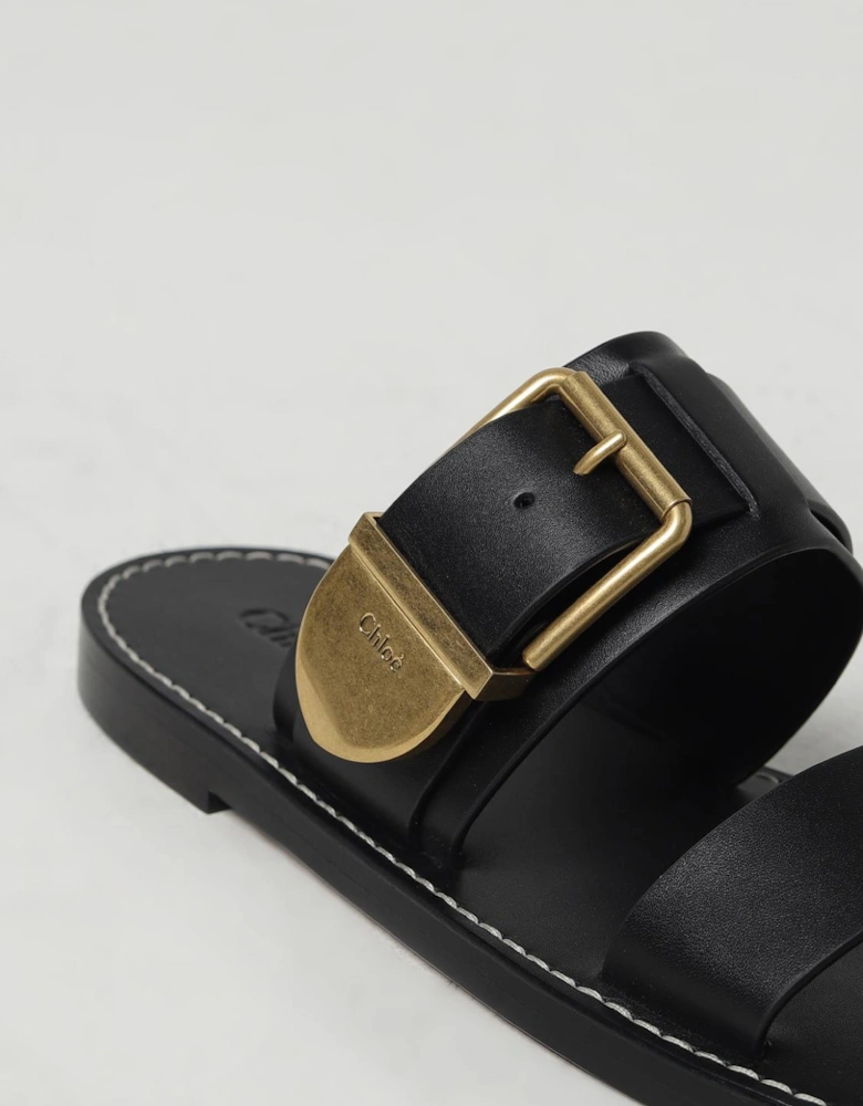Woody Buckle Slide Sandals