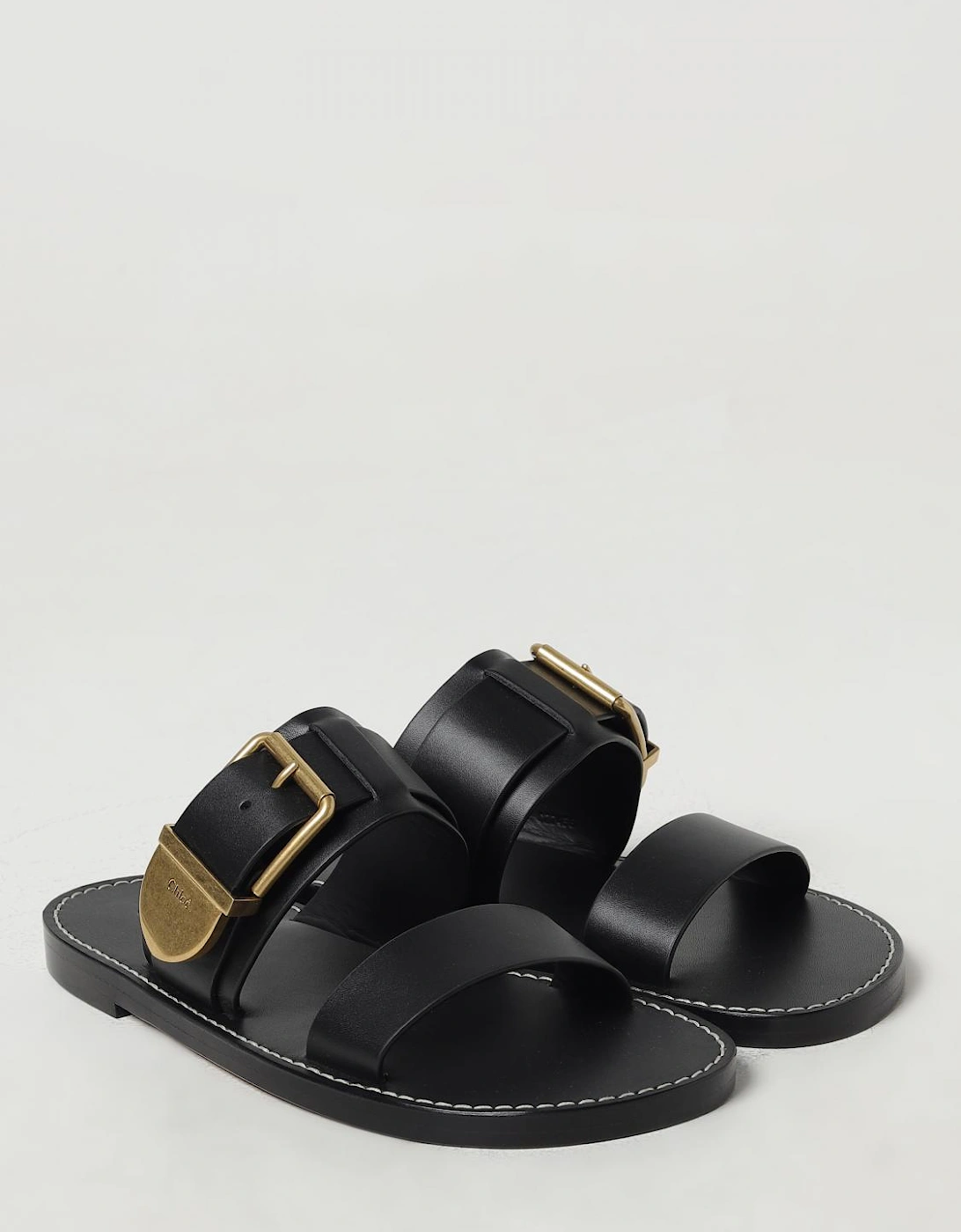 Woody Buckle Slide Sandals