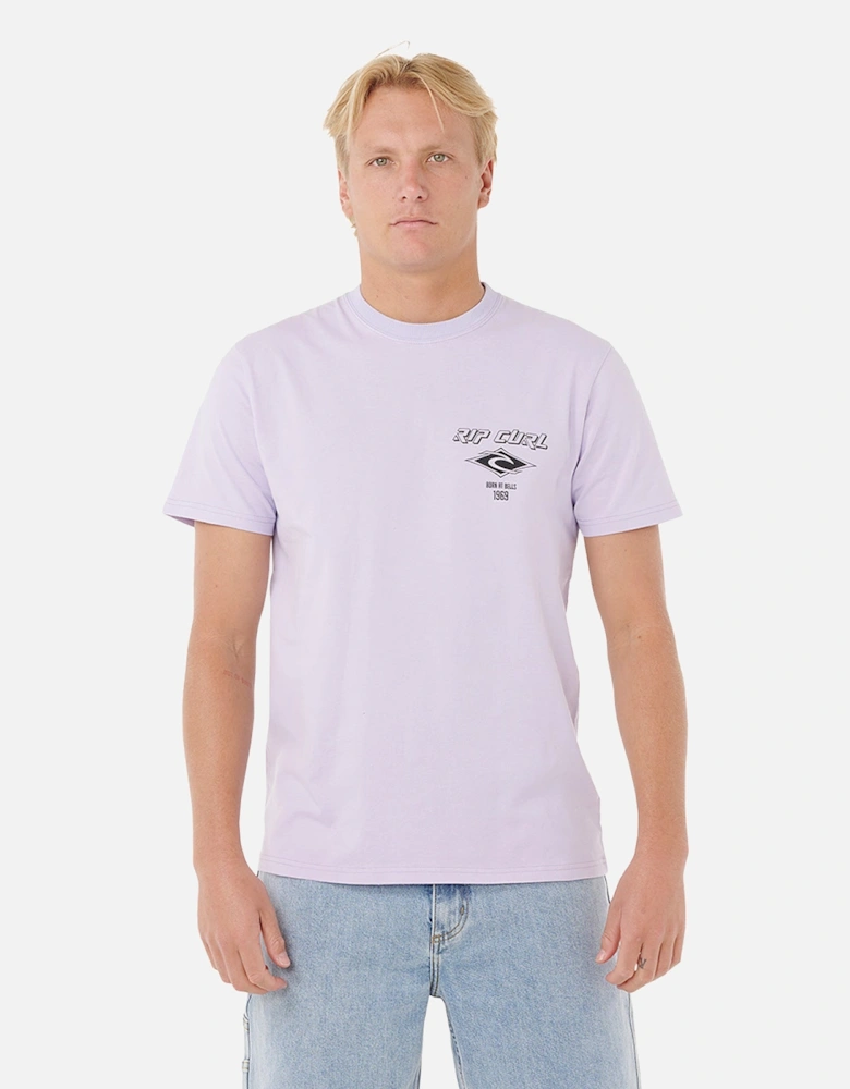 Rip Curl Mens Fade Out Icon Short Sleeve T-Shirt