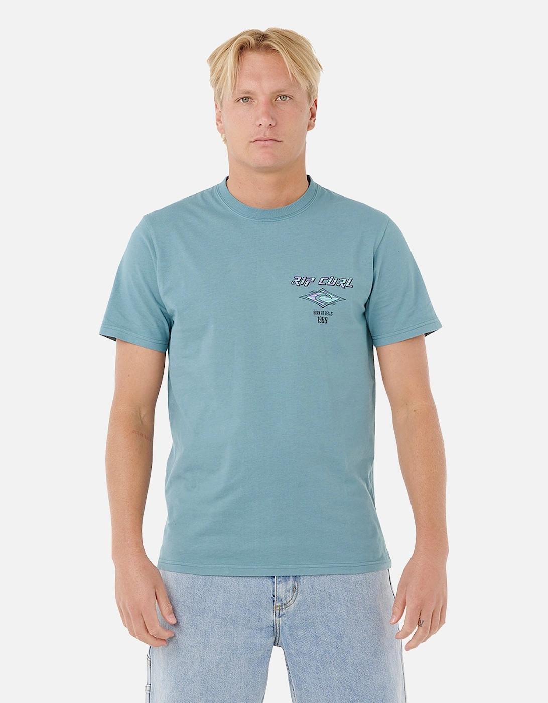 Rip Curl Mens Fade Out Icon Short Sleeve T-Shirt, 2 of 1