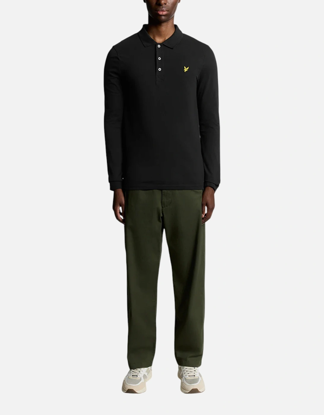 Mens Polo Shirt LP400VOG Long Sleeve Summer Casual Cotton Tee