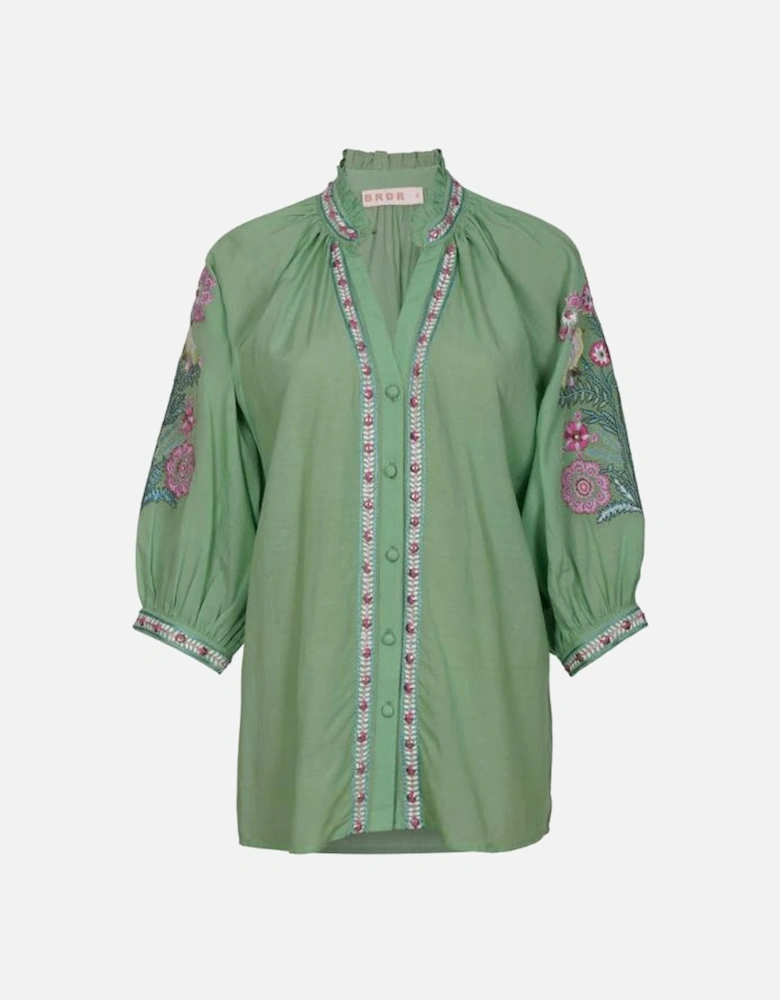 Tiara Blouse - Green Apple