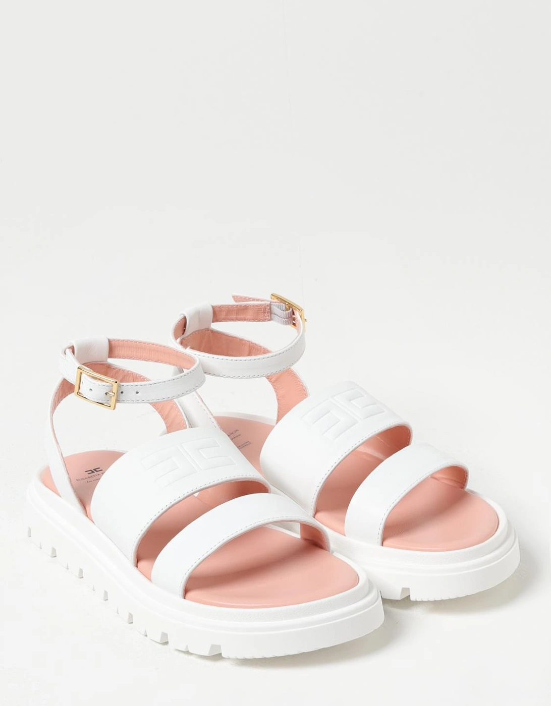 Platform Sandals Buckle Closure