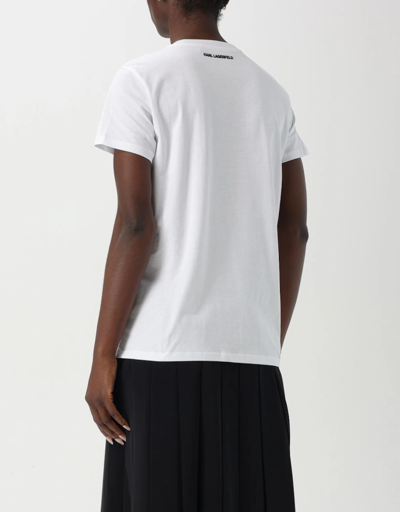 Rhinestone Embellished Tee Choupette Karl