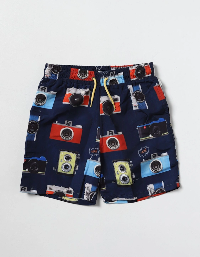 Camera Print Swim Shorts