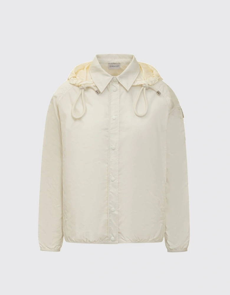 Hooded Shirt Jacket Water Resistant