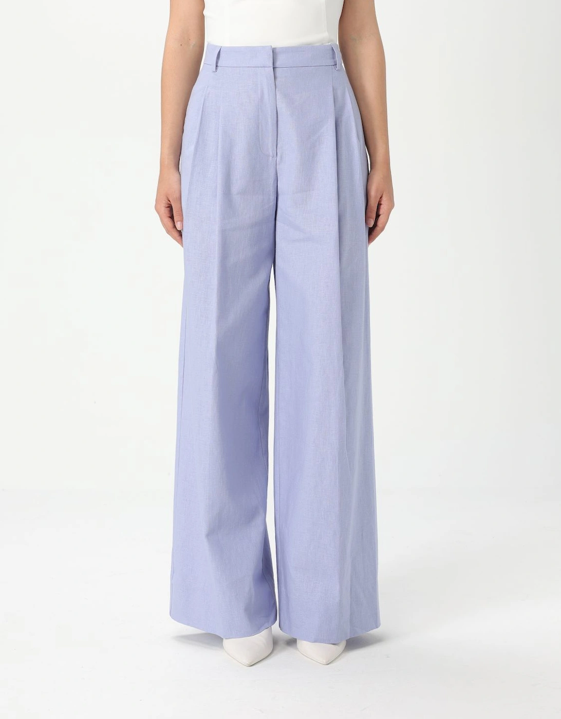 Lavander Straight-Leg Pants with Belt Loops, 4 of 3