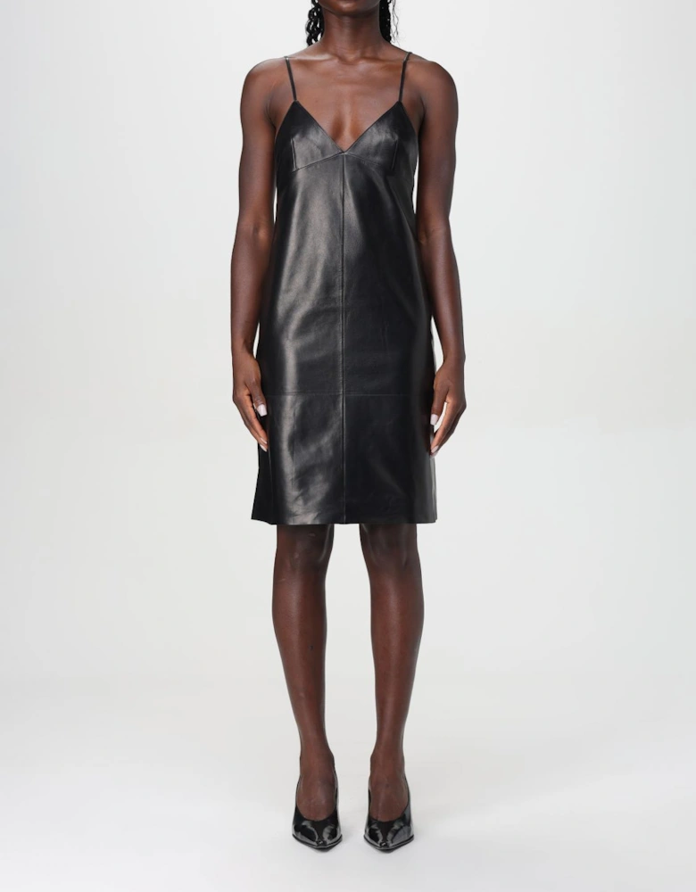Leather Slip Dress