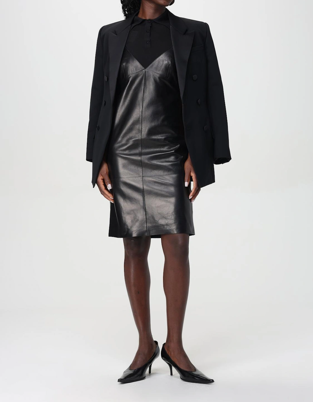 Leather Slip Dress