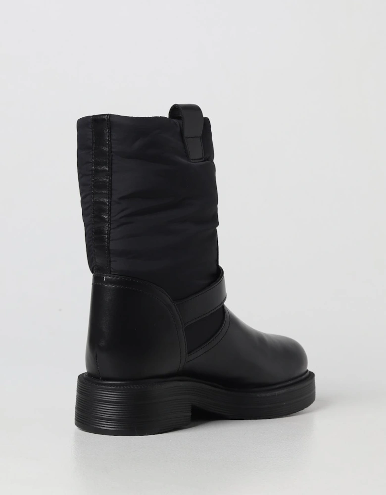 Flat Ankle Boots with Heart Detailing