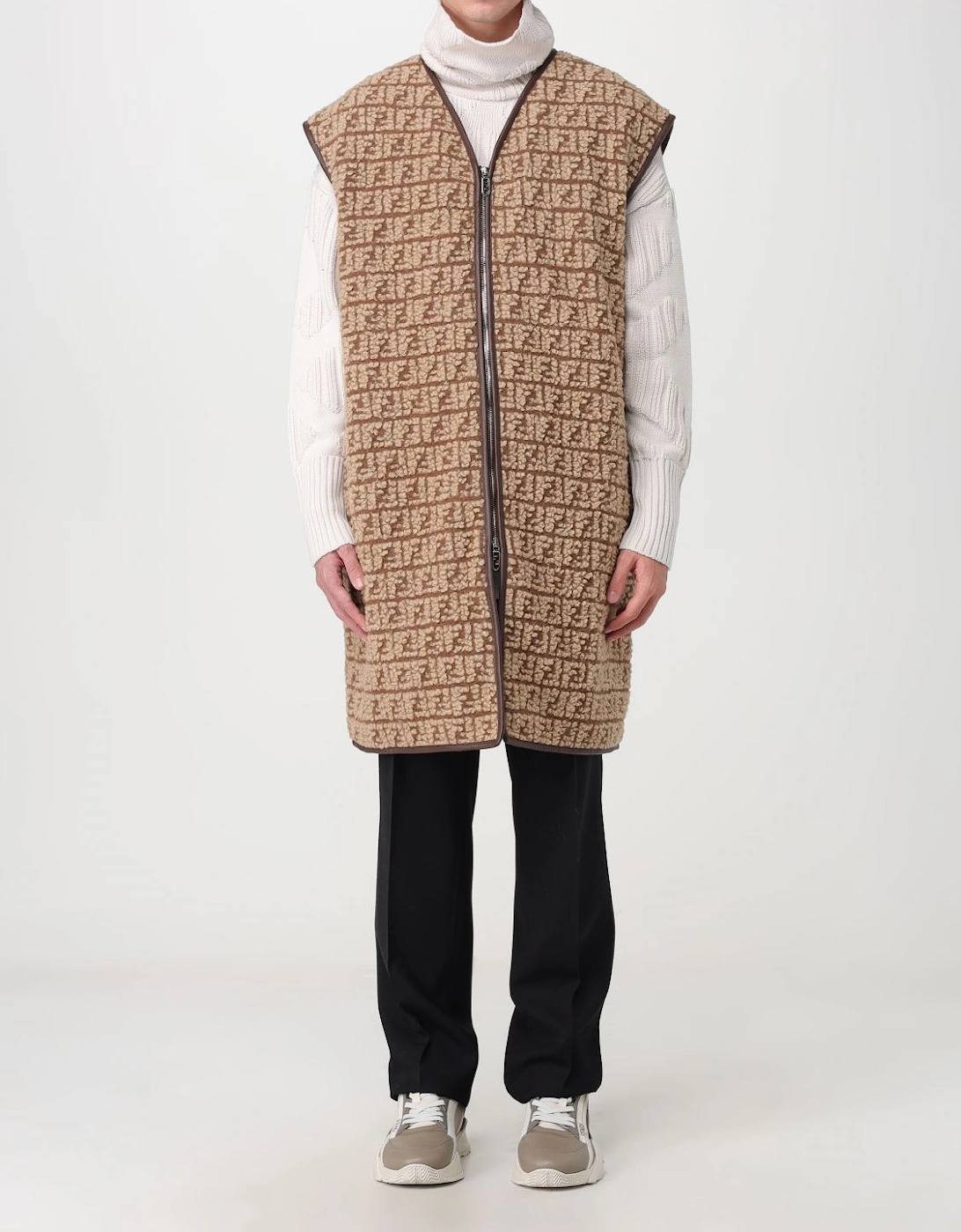 FF Motif Shearling Vest, 6 of 5