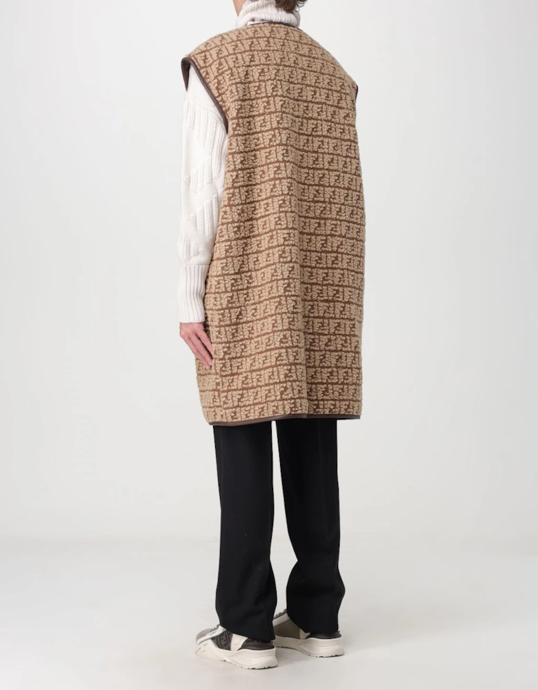 FF Motif Shearling Vest