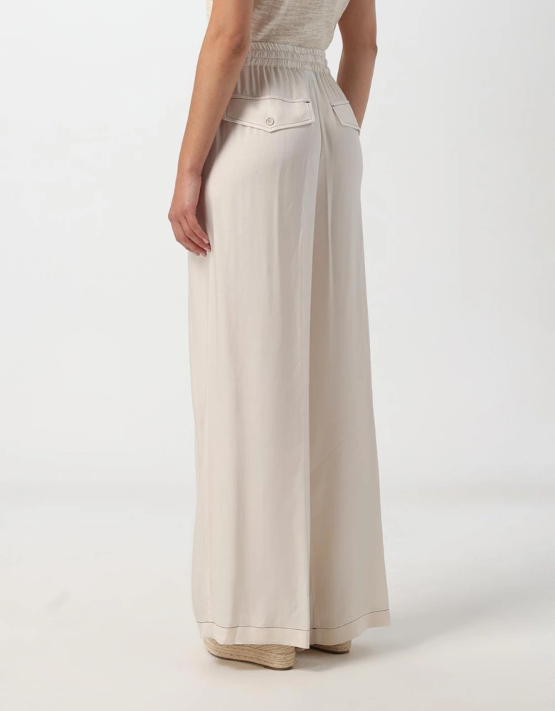 Wide Leg Pants with Drawstring