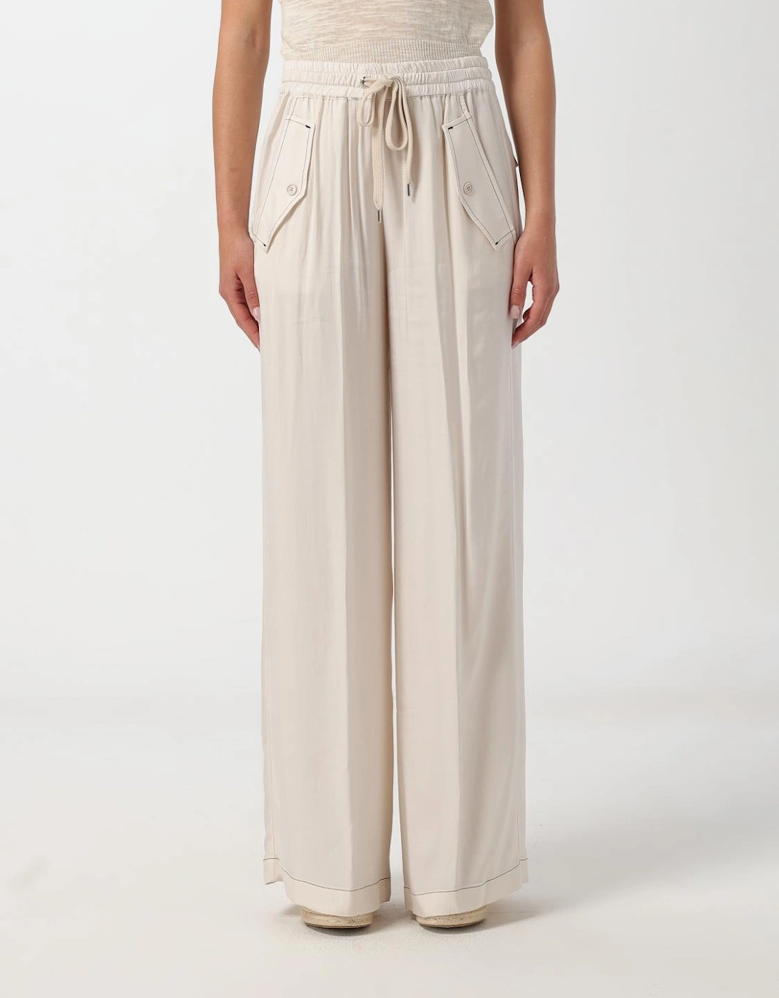 Wide Leg Pants with Drawstring, 4 of 3