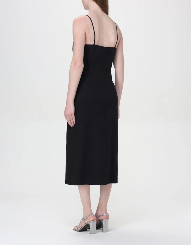 Midi Dress Square Neck Sleeveless