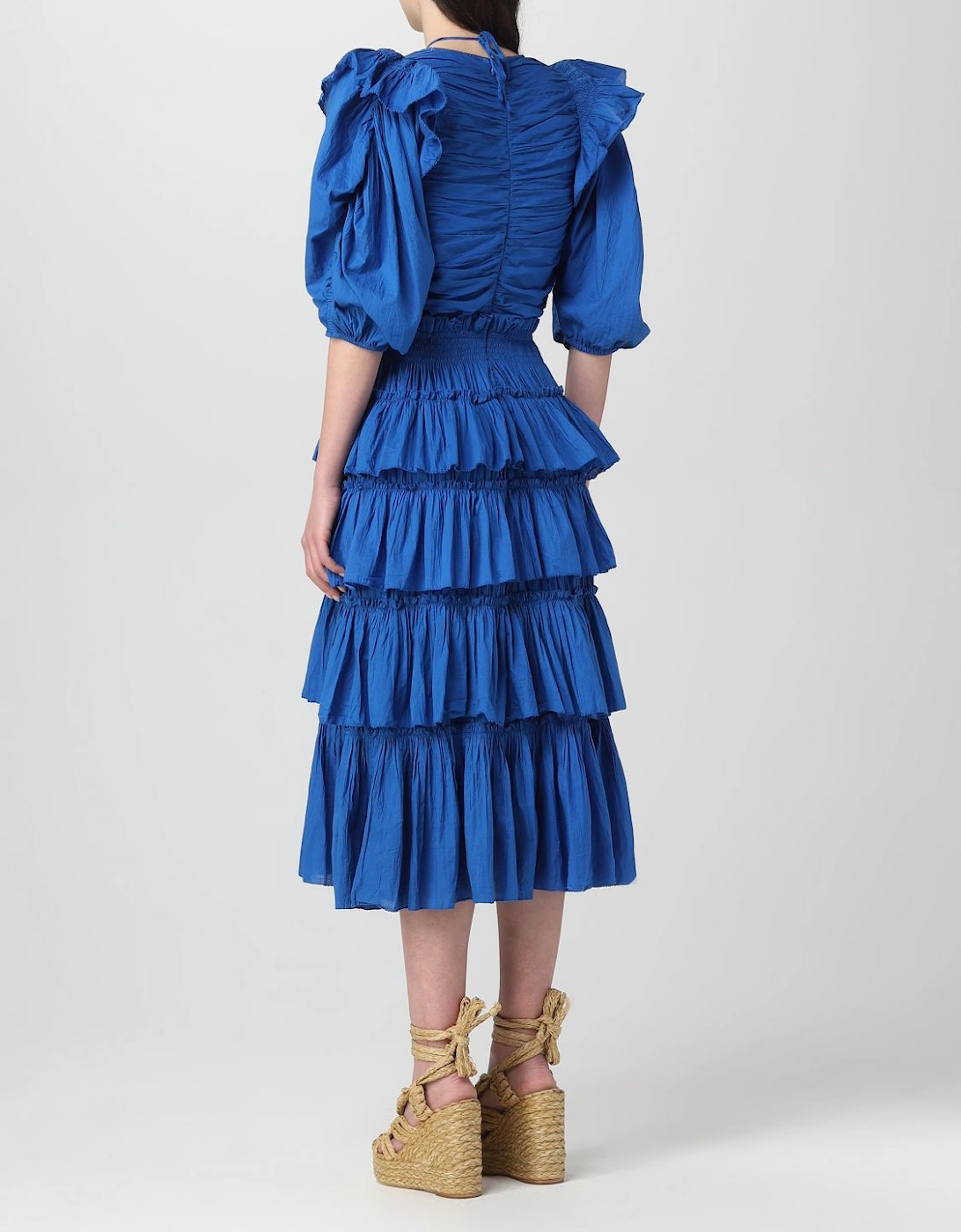 Tiered Ruffle Midi Dress