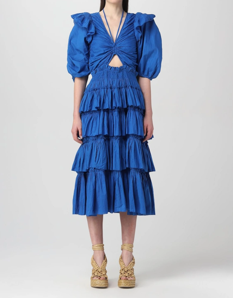 Tiered Ruffle Midi Dress