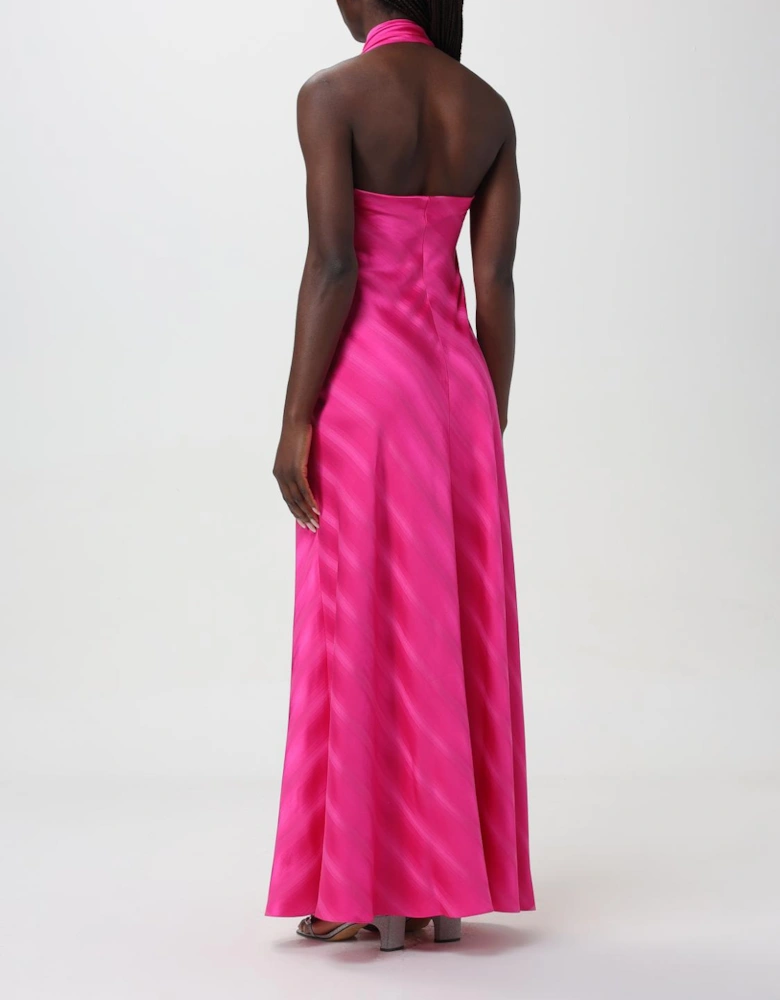 OneShoulder Satin Maxi Dress