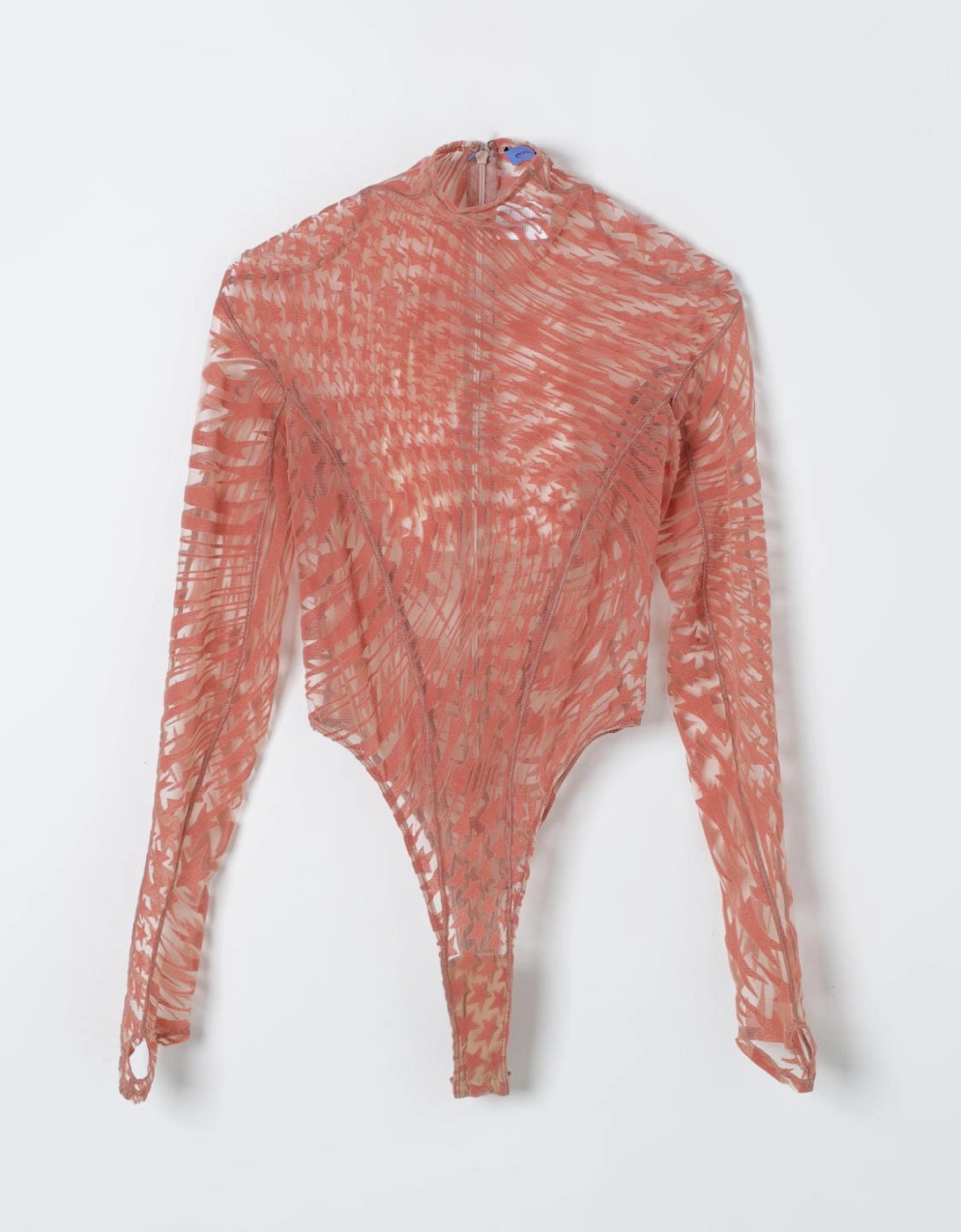 Mock Neck Sheer Top