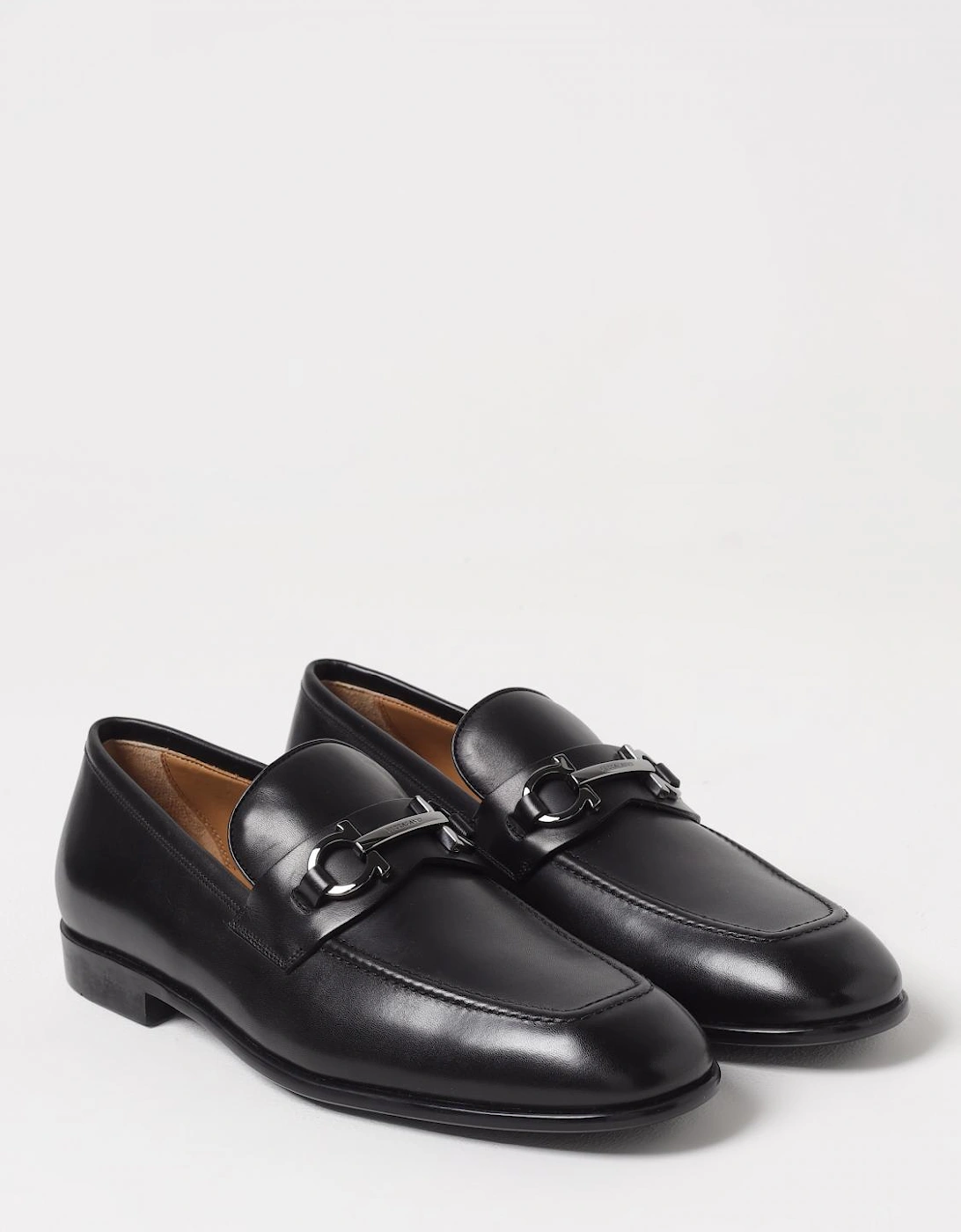 Leather Loafers Gancini Detail