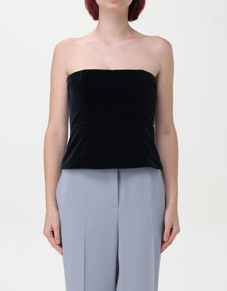 Velvet Strapless Top